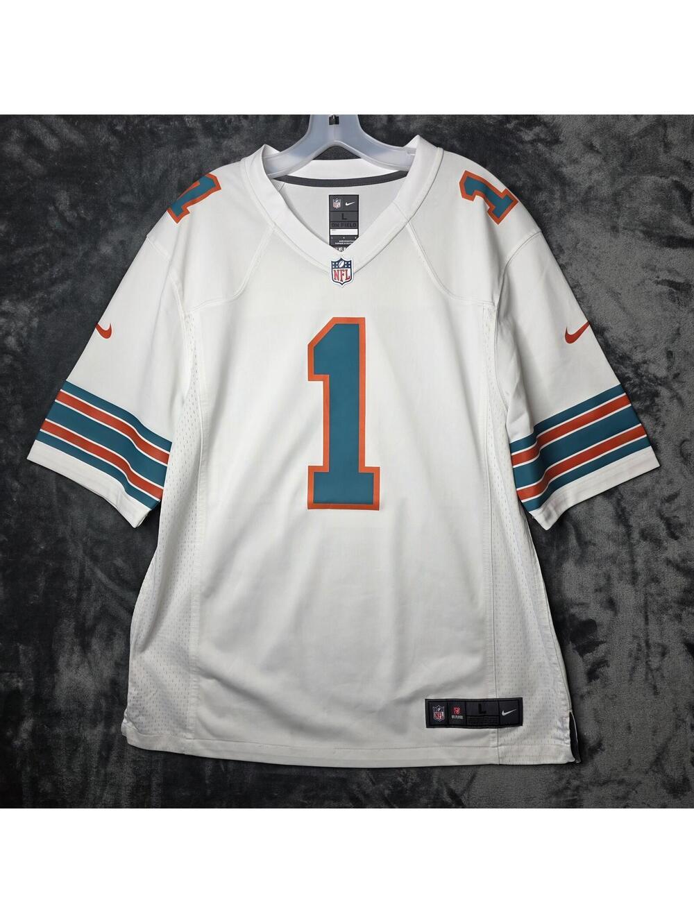 Miami Dolphins Tua Tagovailoa Nike NFL On Field Jersey Sz L.